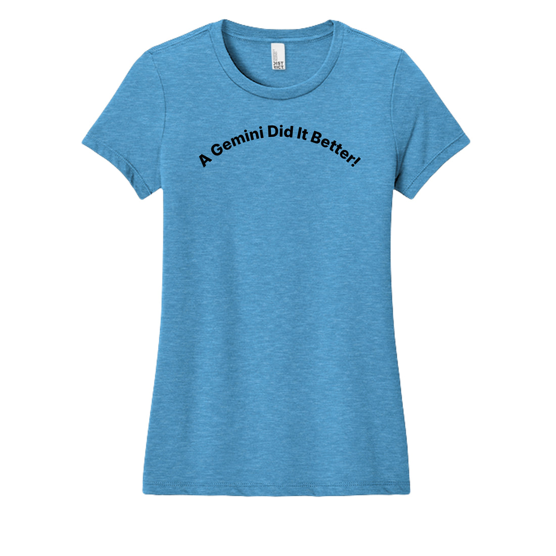 Heathered Bright Turquoise - DM108L - FRONT