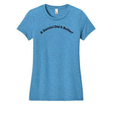 Heathered Bright Turquoise - DM108L - FRONT